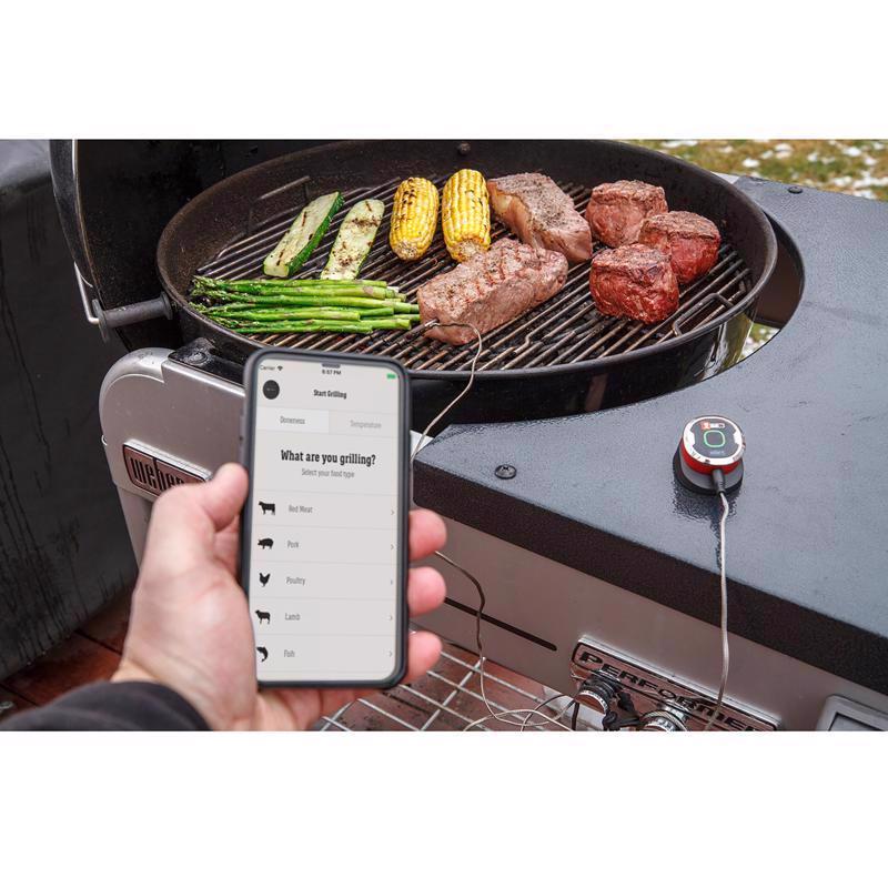 Meat Thermometer, Weber, iGrill mini, Display, 5 in L Probe, Black - 4