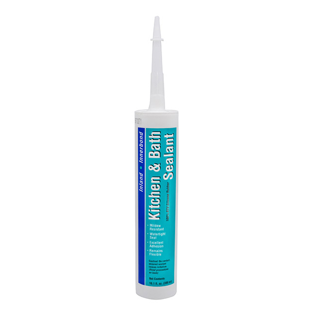Kitchen & Bath Sealant, Inland, GP70S, 100% RTV Silicone, 10.1 oz - 1