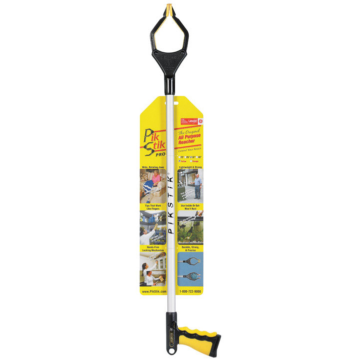 Pro Multi-Purpose Reacher, Pikstik, Telescopic handle, 5 lb Pull, 32 in L - 2