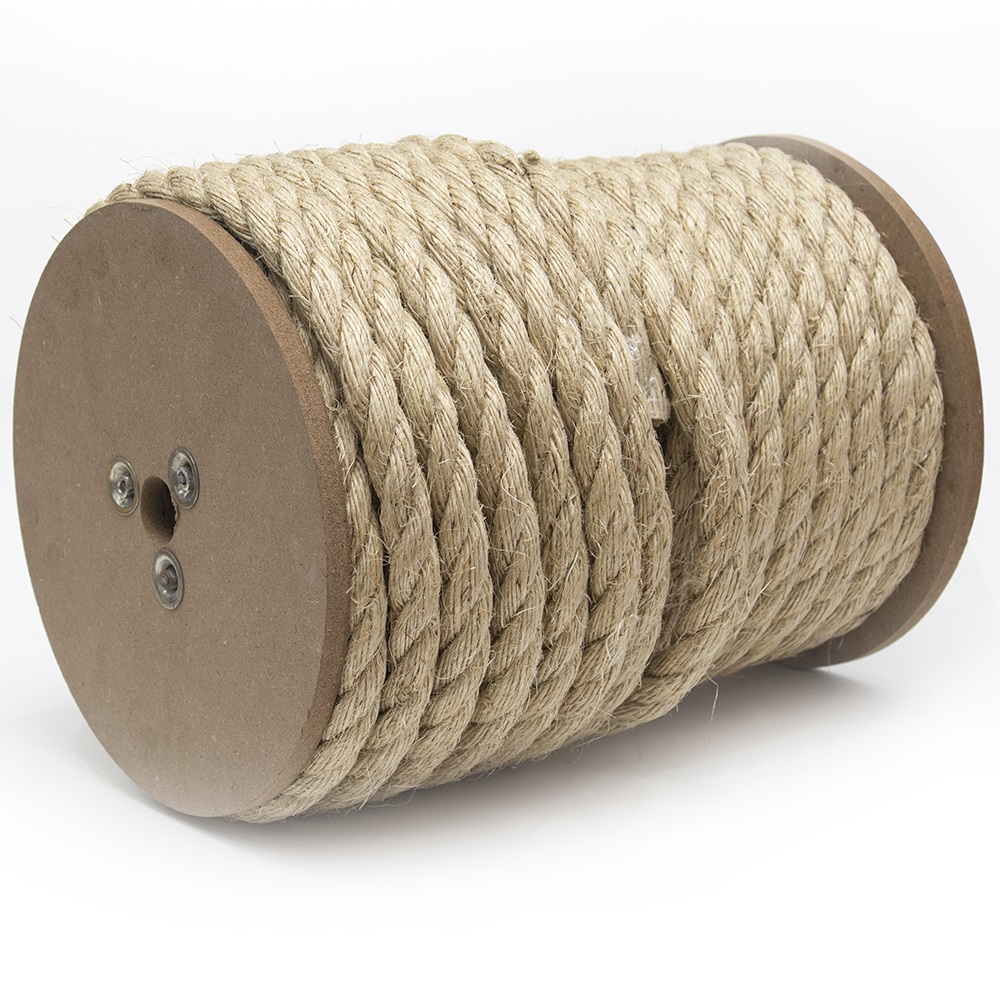 Rope, Kingcord, 1/2 in Dia, 115 lb Working Load, Sisal, Natural, Sold by the Foot - 2