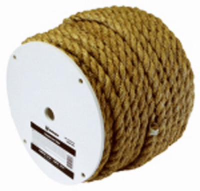 Rope, Kingcord, 3/4 in Dia, 400 lb Working Load, Sisal, Natural, Sold by the Foot - 2