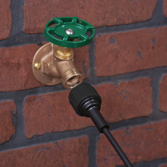 Swivel Adaptor, Raindrip, 1/4 x 3/4 in Connection, Compression x MPT, Black - 2