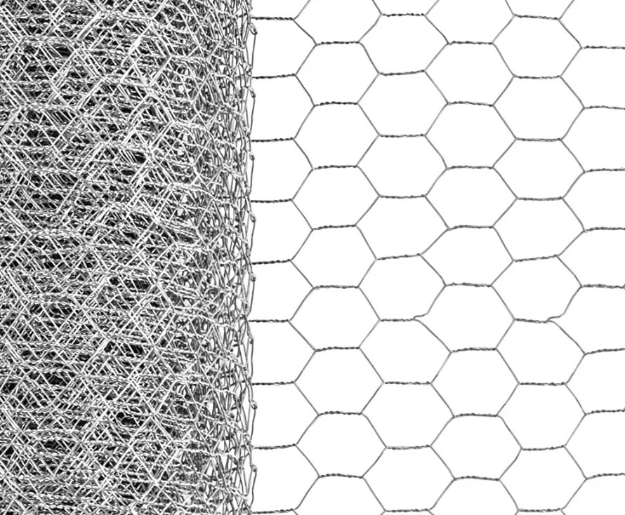 Poultry Netting, Grip-Rite, 18 in H x 50 ft L, 1 in Hexagon Mesh, 20 Gauge Galvanized - 2