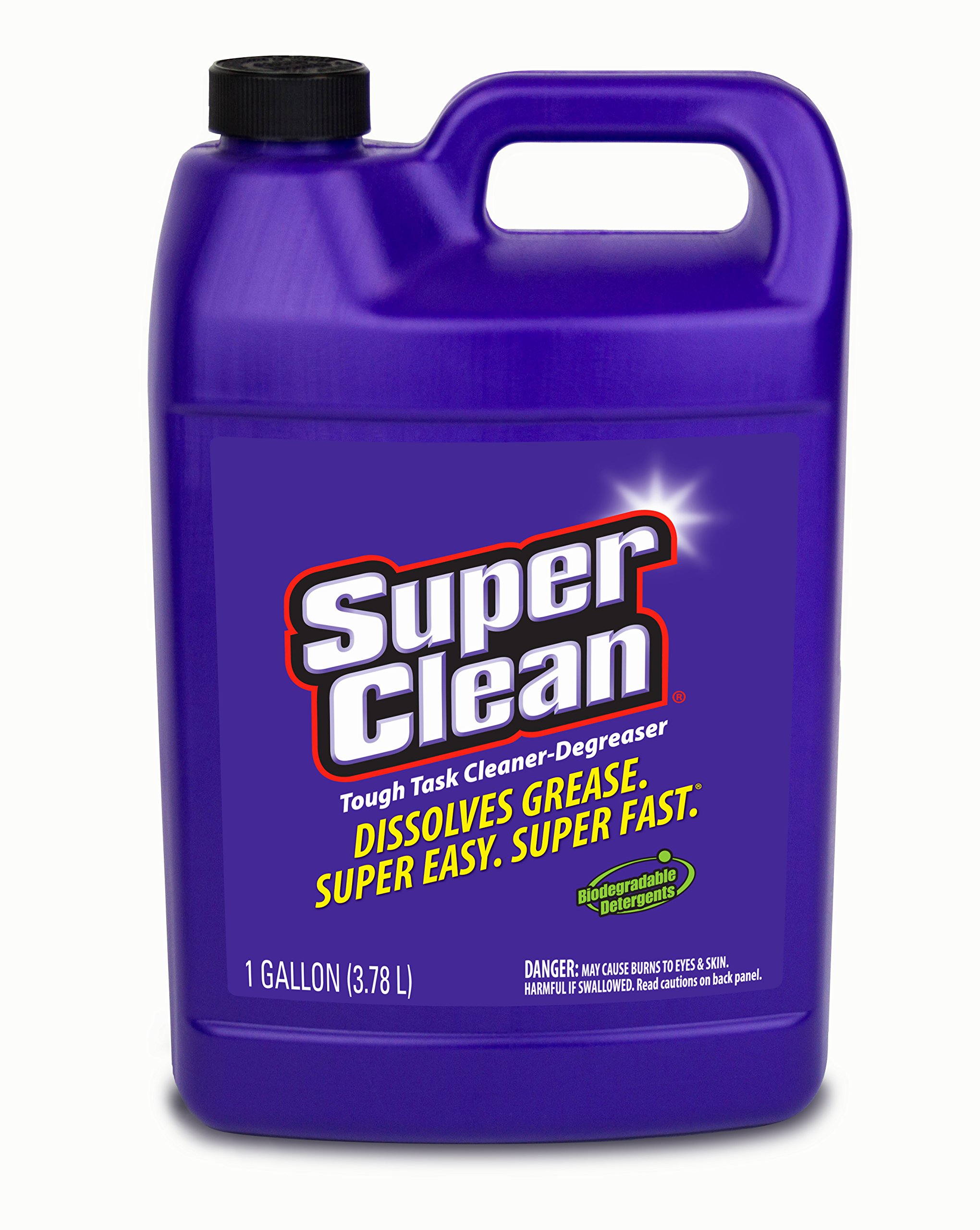 Cleaner and Degreaser, Superclean, 1 gal, Liquid, Citrus, Purple - 1