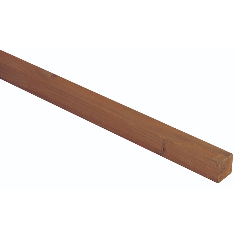2 in X 2 in X 8 ft, Wood Products, Hem-Fir, Premium, Non Incised Treated, S4S - 1