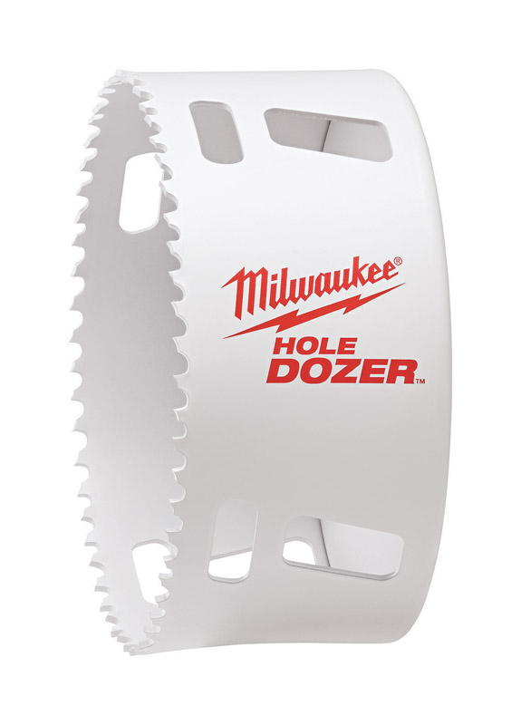 Bi-Metal Hole Saw, Milwaukee, 4-1/8 in, Hole Dozer - 1
