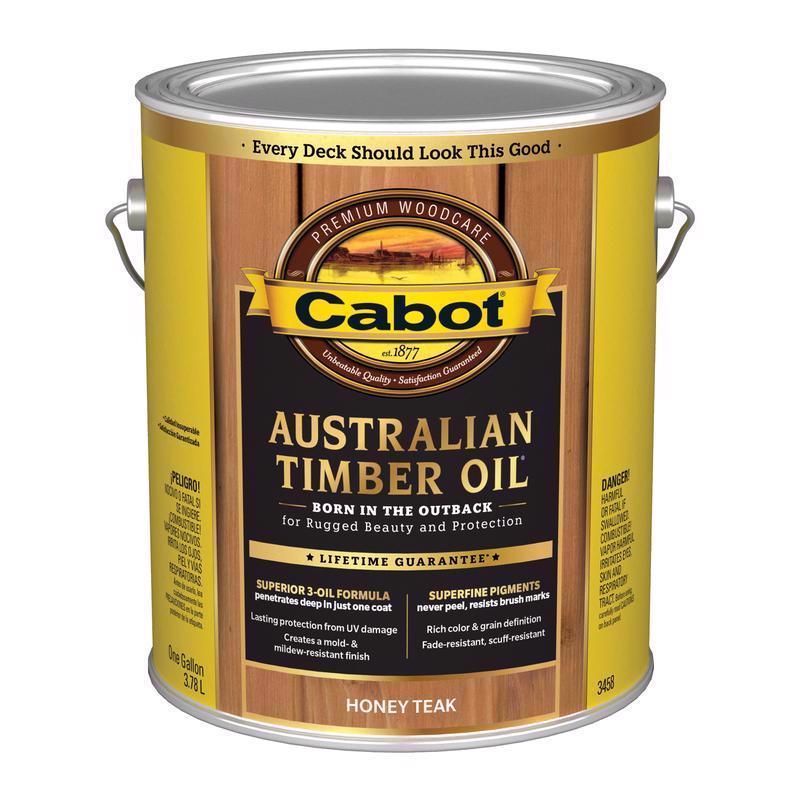 Australian Timber Oil, Cabot, Honey Teak, 1 gal - 1