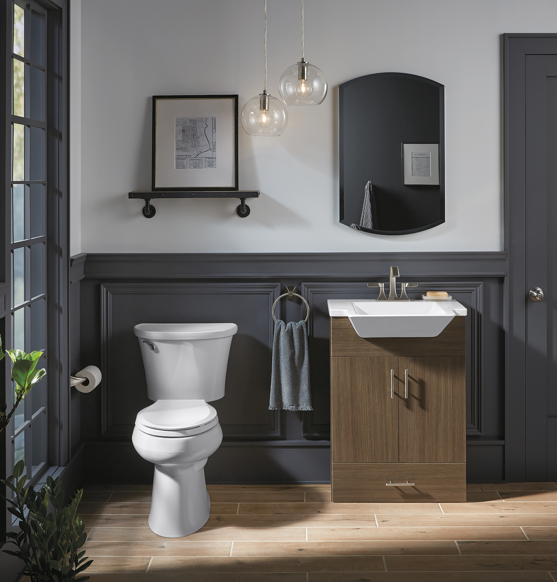 Elongated Toilet Kit, Kohler, Chair Height, 1.28 gpf Flush, 12 in Rough-In, Vitreous China, White - 3
