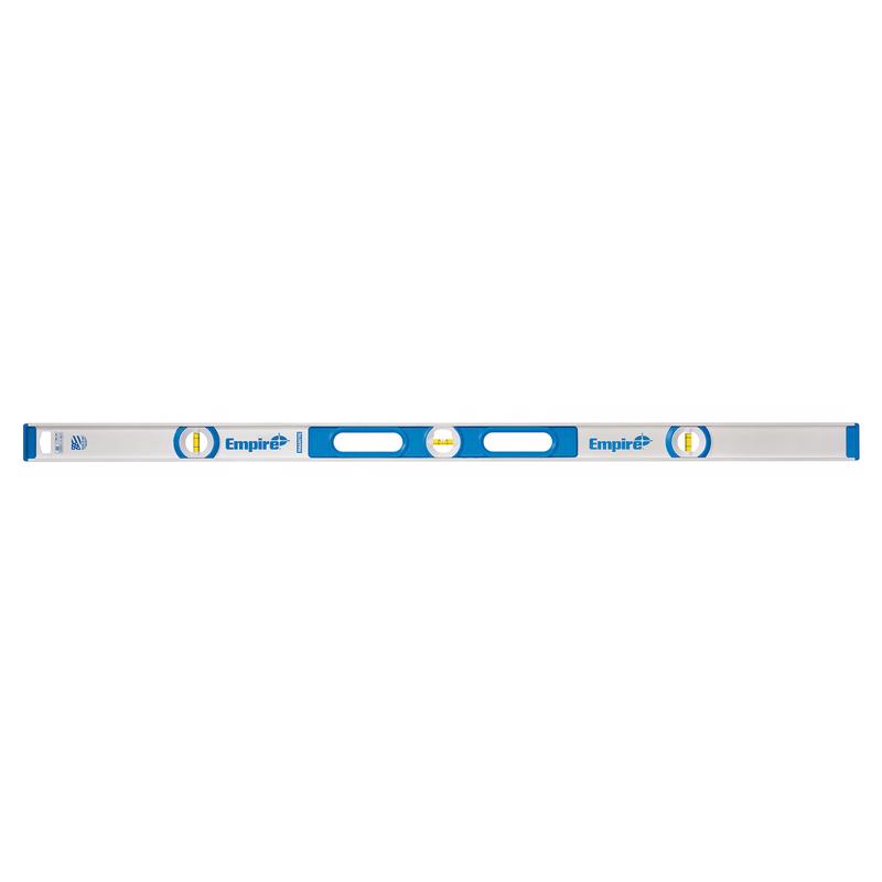 True Blue Series I-Beam Level, Empire, 48 in L, 3-Vial, Magnetic, Metal, Blue - 1