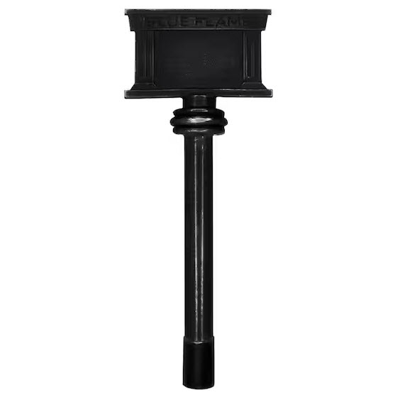 Expandable Gas Valve Key, Blue Flame, Zinc, Black, Flat - 1