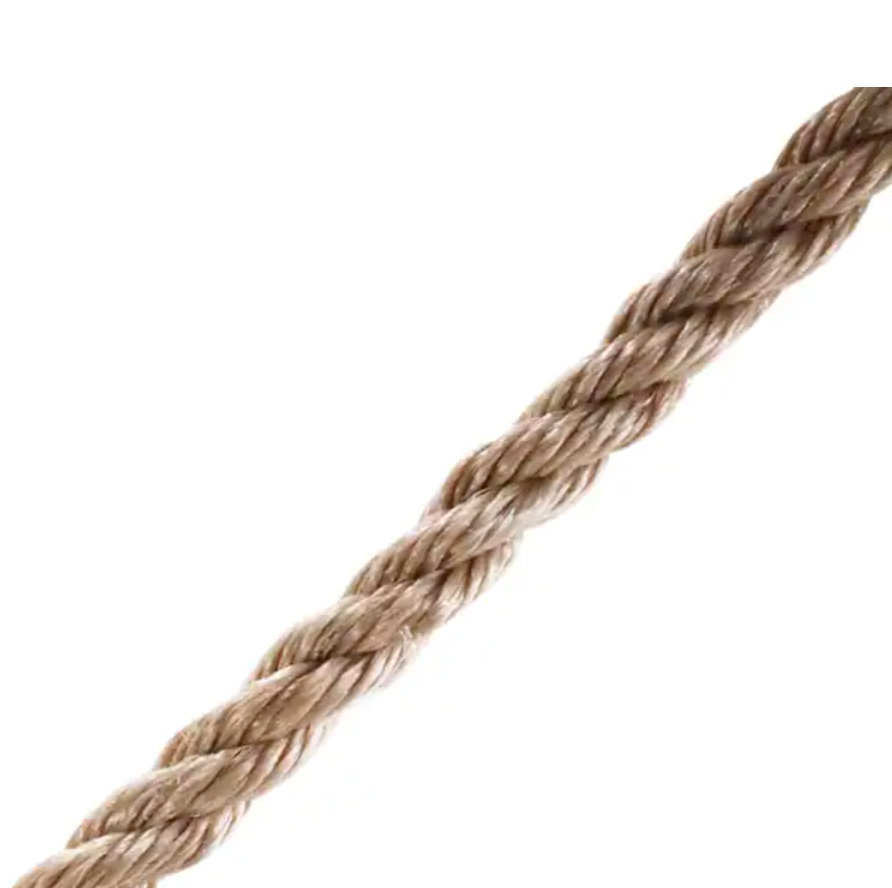 Rope, Lehigh, 3/8 in Dia, Polypropylene, Brown, Sold by the Foot - 1