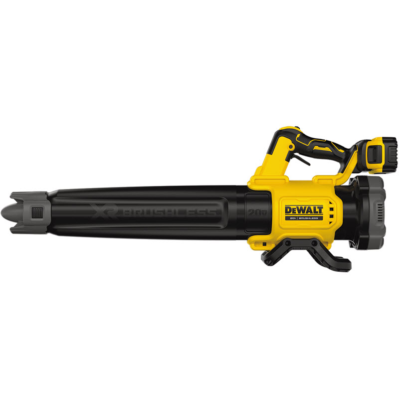 Cordless Blower Kit, Dewalt, 20V XR, 5 Ah, Lithium-Ion, 450 cfm - 1