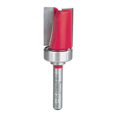Router Bit, Freud, 3/4 in Top Bearing Flush Trim Bit, 1/4 in Dia Shank, 1PK - 1