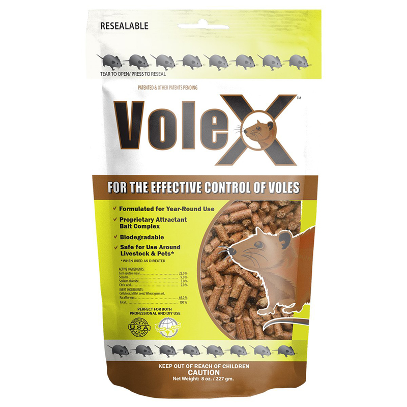 Vole Bait Pellets, VoleX, Non-Toxic, 8 oz - 1