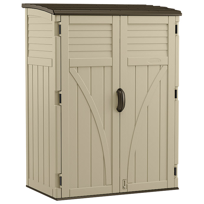 Suncast 4 ft. x 2 ft. Plastic Horizontal Storage Shed with Floor Kit Suncast 4 ft. x 2 ft. Plastic Horizontal Storage Shed with Floor Kit
