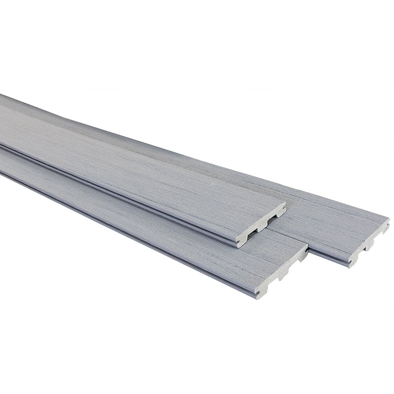 Composite Decking Board, Timbertech, 1 in x 6 in x 16 ft, Edge Prime Plus, Grooved Edge, Sea Salt Gray - 2