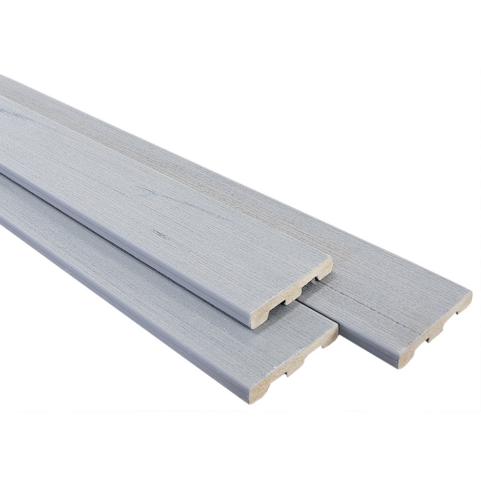Composite Decking Board, Timbertech, 1 in x 6 in x 16 ft, Edge Prime Plus, Square Edge, Sea Salt Gray - 2
