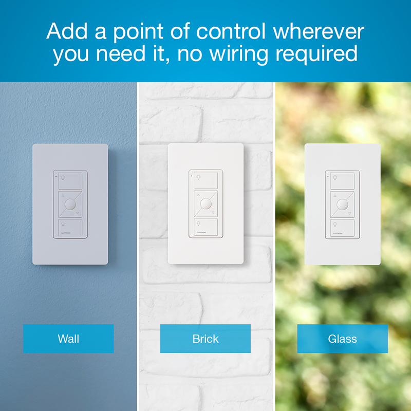 Wall-Mounting Kit, Lutron, Plastic/Metal, White, For: Wireless Load Control Devices - 3