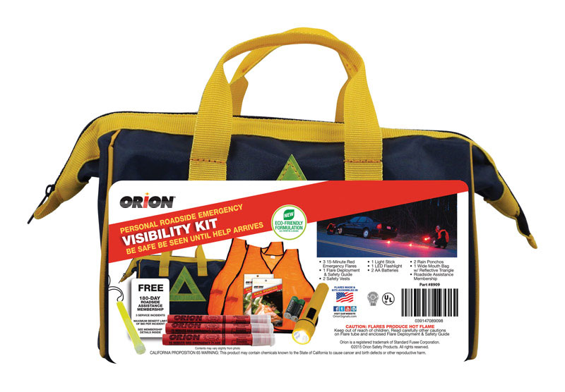 Emergency Roadside Visibillity Kit, Orion, 14-Piece - 1