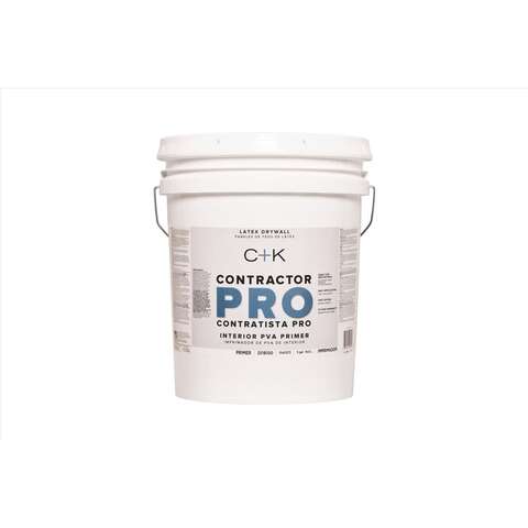 Contractor Pro, Ace Paint, Acrylic Latex PVA Drywall Primer, White, 5 gal - 2