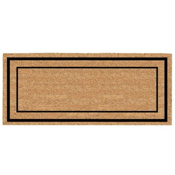 Coir Border Door Mat, Americo Home, 24 in x 60 in, Rectangular, Natural Pattern - 1