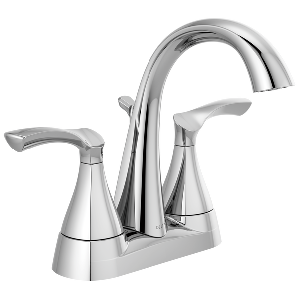 Sandover Bath Faucet, Delta, 2-Handle, Chrome - 1