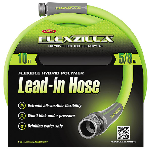 Garden Hose, Flexzilla, 5/8 in, 10 ft L, GHT, Polymer, Green - 2
