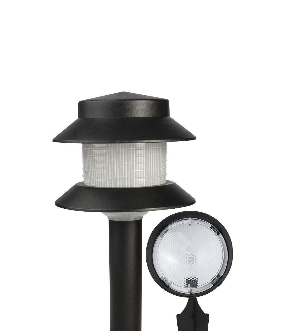 Low-Voltage LED Pathway and Spotlight Kit, Fusion, 3100 Kelvin, 35/55 Lumens - 1