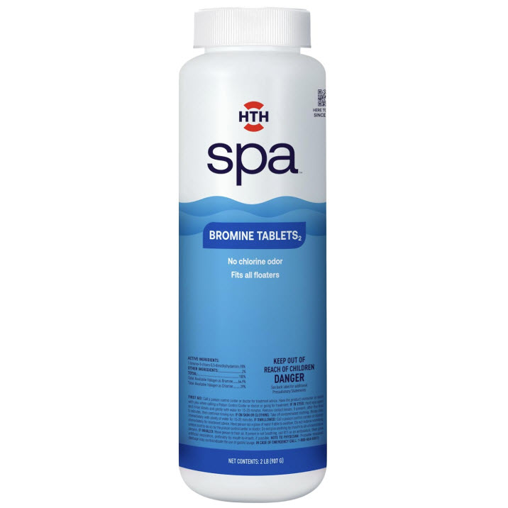 Bromine Tablets, HTH, Hot Tub & Spa, 2 lb - 1
