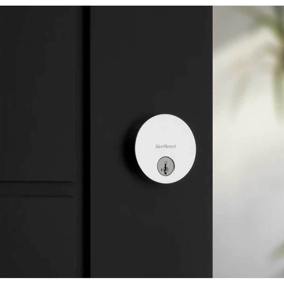 Uptown Deadbolt, Kwikset, SmartKey, Polished Chrome - 3