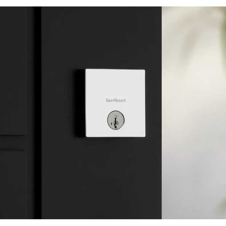 Downtown Deadbolt, Kwikset, SmartKey, Polished Chrome - 3