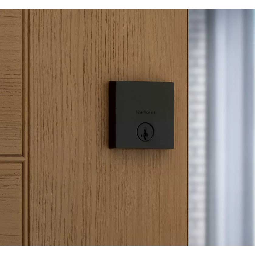 Downtown Deadbolt, Kwikset, SmartKey, Matte Black - 3