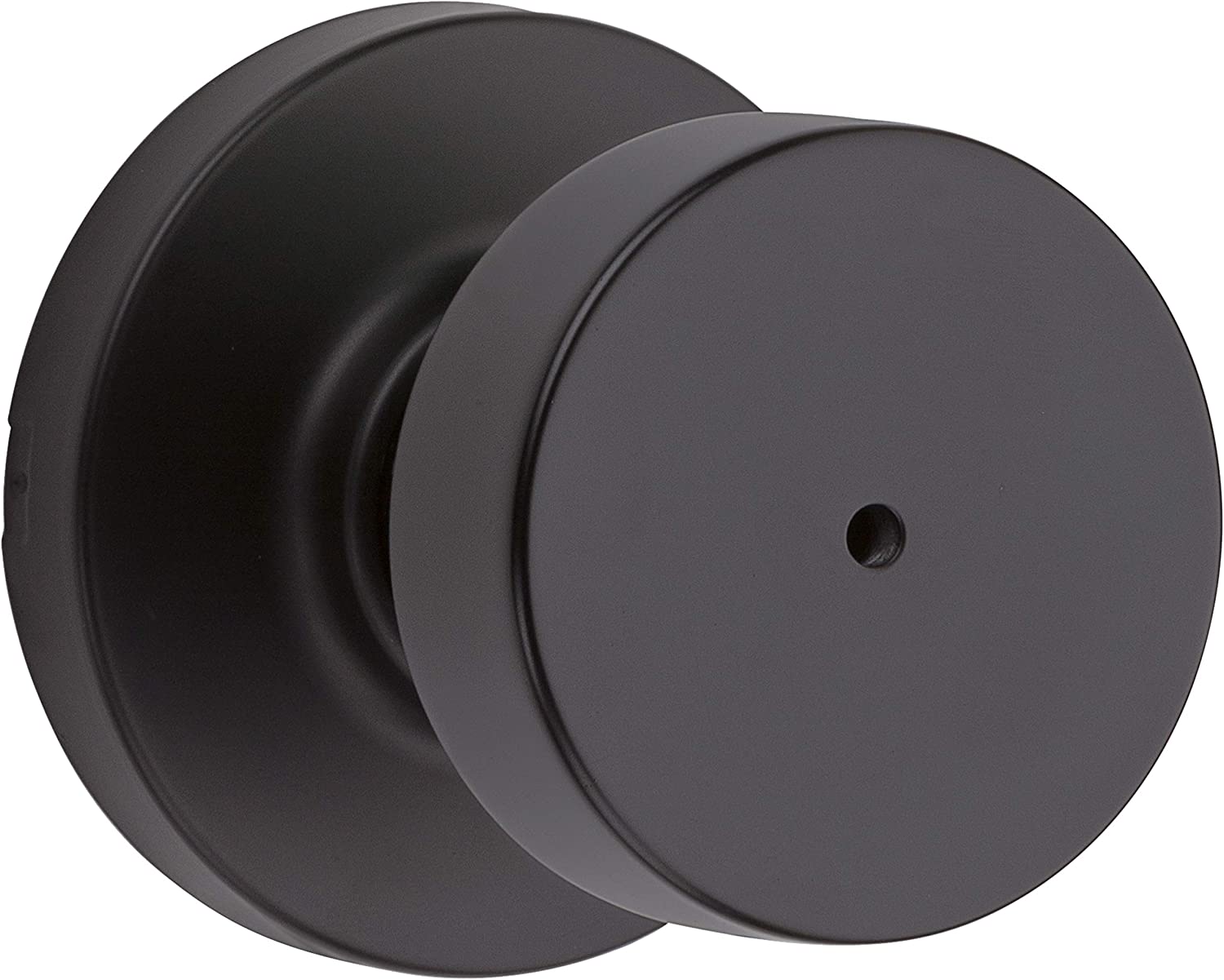 Privacy Door Knob, Kwikset, Matte Black - 1