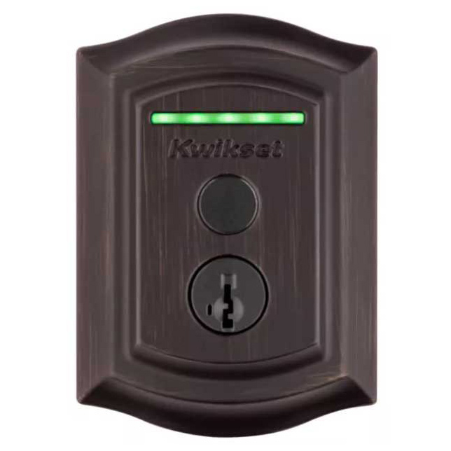 Halo Touch Smart Lock, Kwikset, Traditional, Fingerprint, Wi-Fi Enabled, Bronze - 2