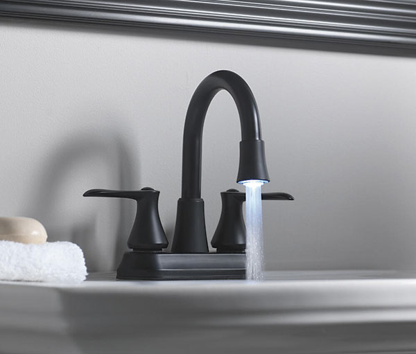 Bath Faucet, Homewerks, 2-Handle, Matte Black - 2