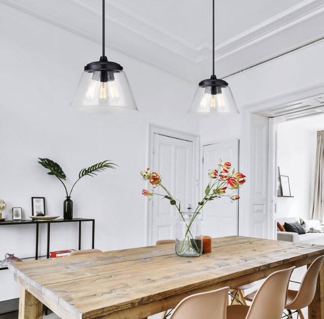 Declan Pendant Light, Canarm, 3-Light, Matte Black - 3