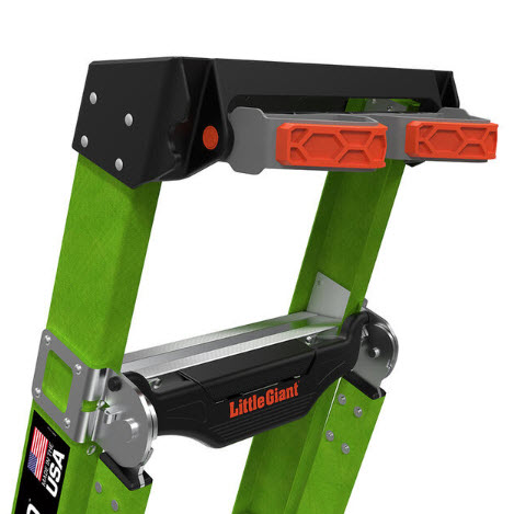Combination Ladder, Little Giant, King Kombo 2.0, Fiberglass, 6 ft H, 3-in-1 - 3