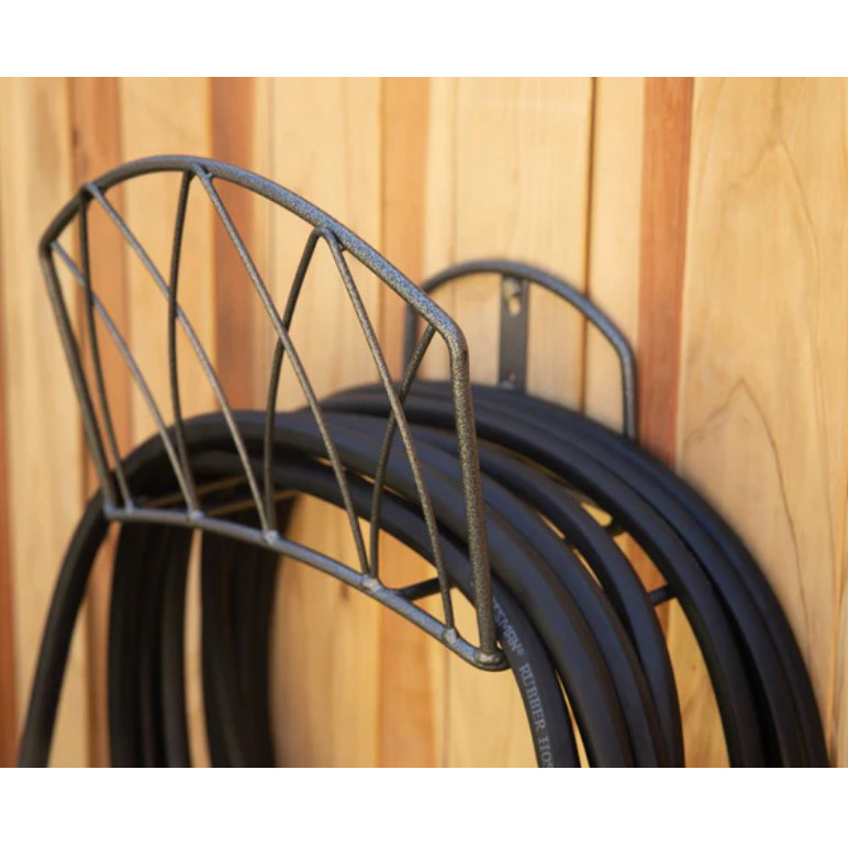 Hose Hanger, Yard Butler, 5/8 in Dia x 125 ft L Hose, 101 to 200 ft, Steel, Gray, Powder-Coated, Wall - 3