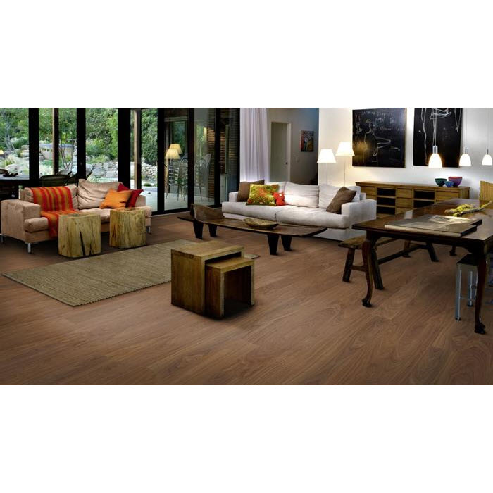 Engineered Hardwood Flooring, Kahrs, Life Essential Collection, Walnut, 6 in W x 71-1/4 in L, 35.06 sq-ft per Box - 2