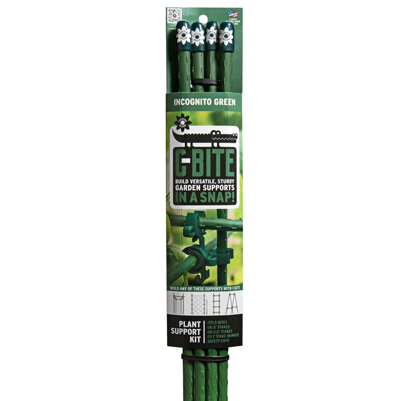 C-Bite Plant Support Kit, Thriving Design, 5 ft L, Incognito Green - 1