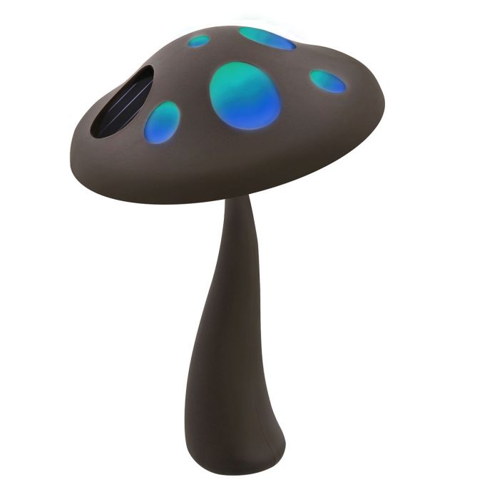 Solar Powered Mushroom Pathway Light, I-Zoom, Dual Light/Color Changing - 1