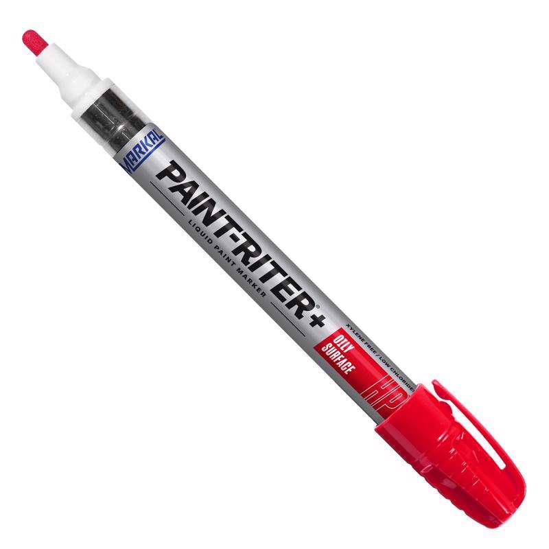 Paint-Riter+ Paint Pen, Markal, For Oily Surfaces, Red - 2