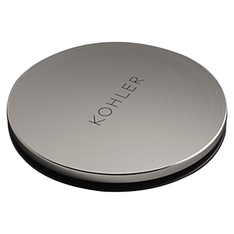 Clicker Drain with Overflow, Kohler, 1-1/4 in Connection, Plastic, Brushed Nickel - 1