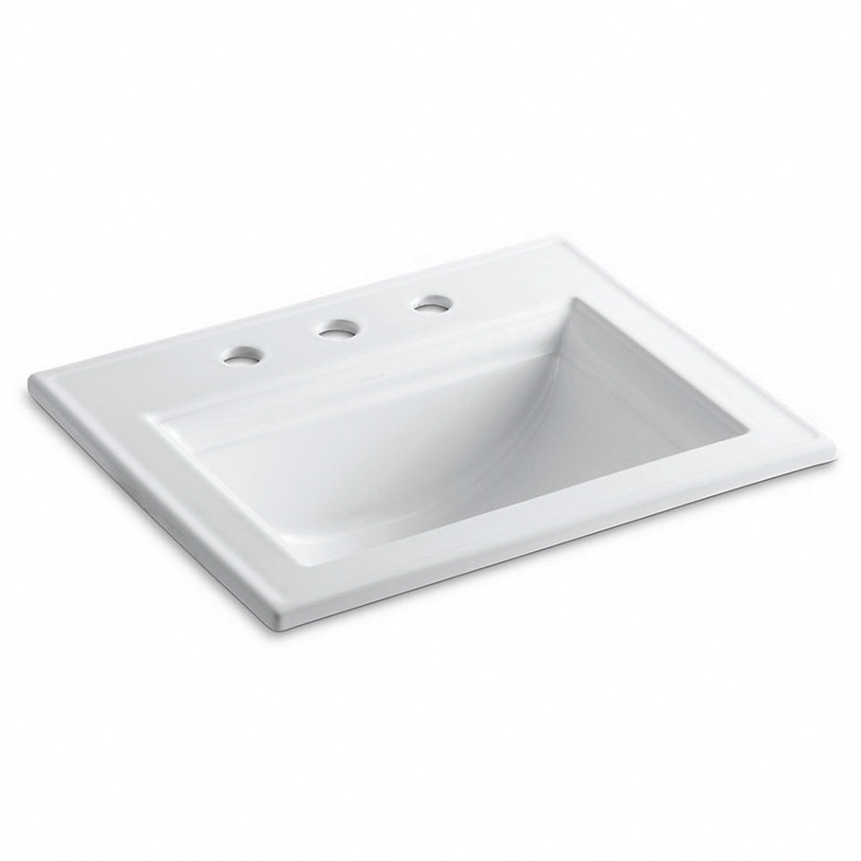 Memoirs Bathroom Sink, Kohler, Drop-in, Rectangular - 2