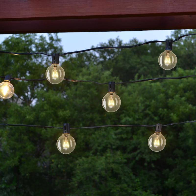 String Light, Living Accents, 10 ft, 20-Lamp, Incandescent G40 - 3
