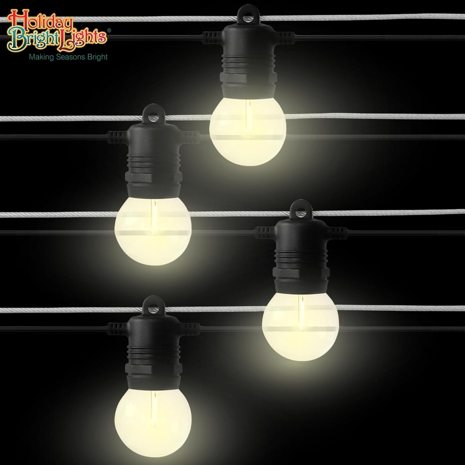 Belle Luci LED String Lights Set, Holiday Bright Lights, 12 ft L, Warm White - 2