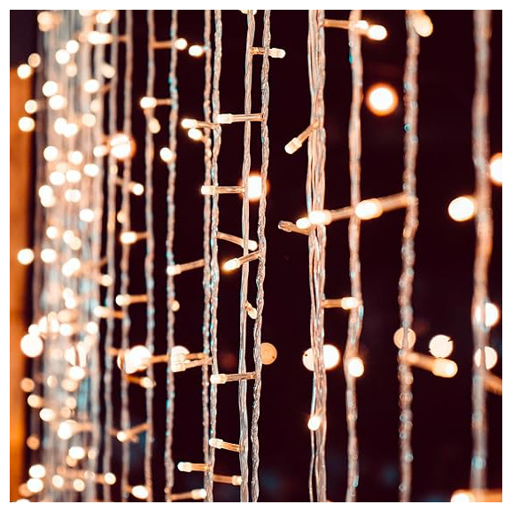 Belle Luci Indoor/Outdoor Curtain Light, Holiday Bright Lights, Warm White - 2