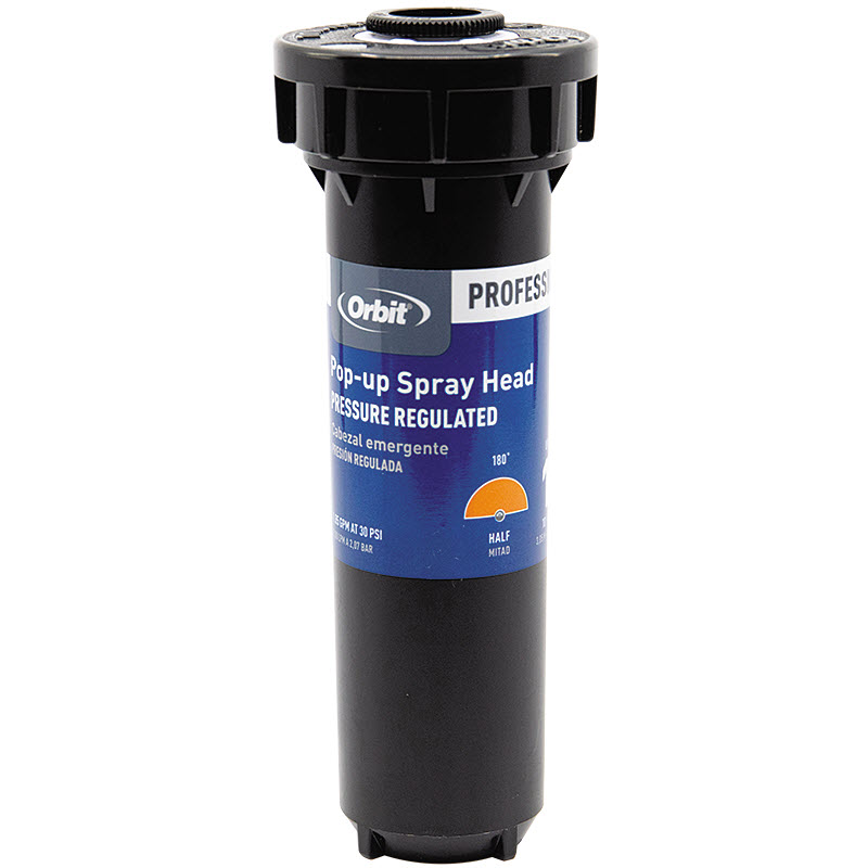 Pro Pressure Regulated Spray Head, Orbit, FPT, 4 in H Pop-Up, 10 to 15 ft, Fixed Nozzle, Half Circle - 3