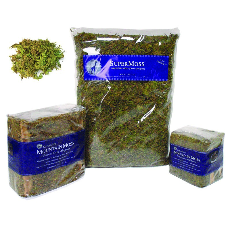 Mountain Moss Preserved, Supermoss, Fresh Green, 8 oz Bag - 3