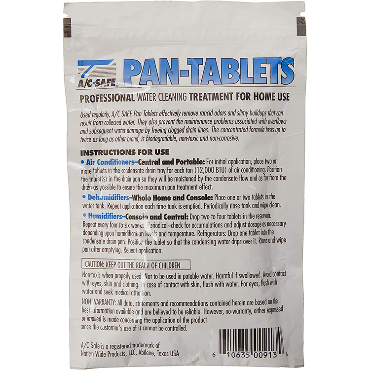 Air Conditioner Pan Tablet, Ac-Safe, 30 pk - 2